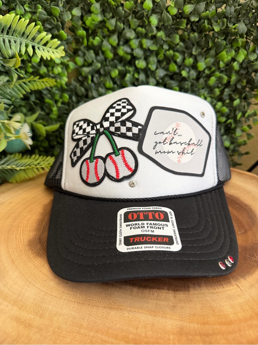 Custom Made Baseball Mom Trucker Hat